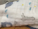 婧麒（JOYNCLEON）纱布婴儿浴巾宝宝新生A类儿童纯棉吸水家用洗澡包被裹巾 可爱熊头【六层棉纱 舒适亲肤】 105*105cm 实拍图