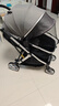 可美嘉婴儿推车可坐可躺轻便折叠新生儿双向婴儿车高景观宝宝手推车 星空灰Pro+(全罩遮阳+轻便护脊) 实拍图