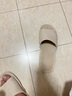 洁丽雅【2双装】亚麻拖鞋女夏季室内居家用吸汗防臭静音情侣凉拖鞋四季 大红+卡其 38-39 女+44-45男 实拍图