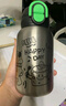 炊大皇保温杯316内胆学生儿童女双饮大容量防漏吸管便携水杯钢本色550ml 实拍图