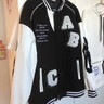 迪伽达棒球服男装春秋新款字母时尚宽松时尚潮牌夹克上衣服外套男士学生 KA38黑色 质量升级 2XL 【120-150斤】 实拍图