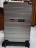 旅刻铝框行李箱大容量箱拉杆箱可坐旅行箱高颜值出差学生加厚密码皮箱 奢华银【加厚PC箱-结实抗摔】 22英寸 【短途出差便携拉箱】 实拍图