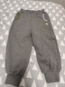 马·拉丁（M.Latin）/童装儿童裤子冬新款男小童印花立体褶造型针织长裤 中杂灰 120 cm 实拍图