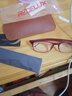 夕阳红防蓝光老花镜男女中老年人全框TR90超轻老花眼眼睛老光中老人眼镜 E9004R红色 300度 建议65-69岁 实拍图