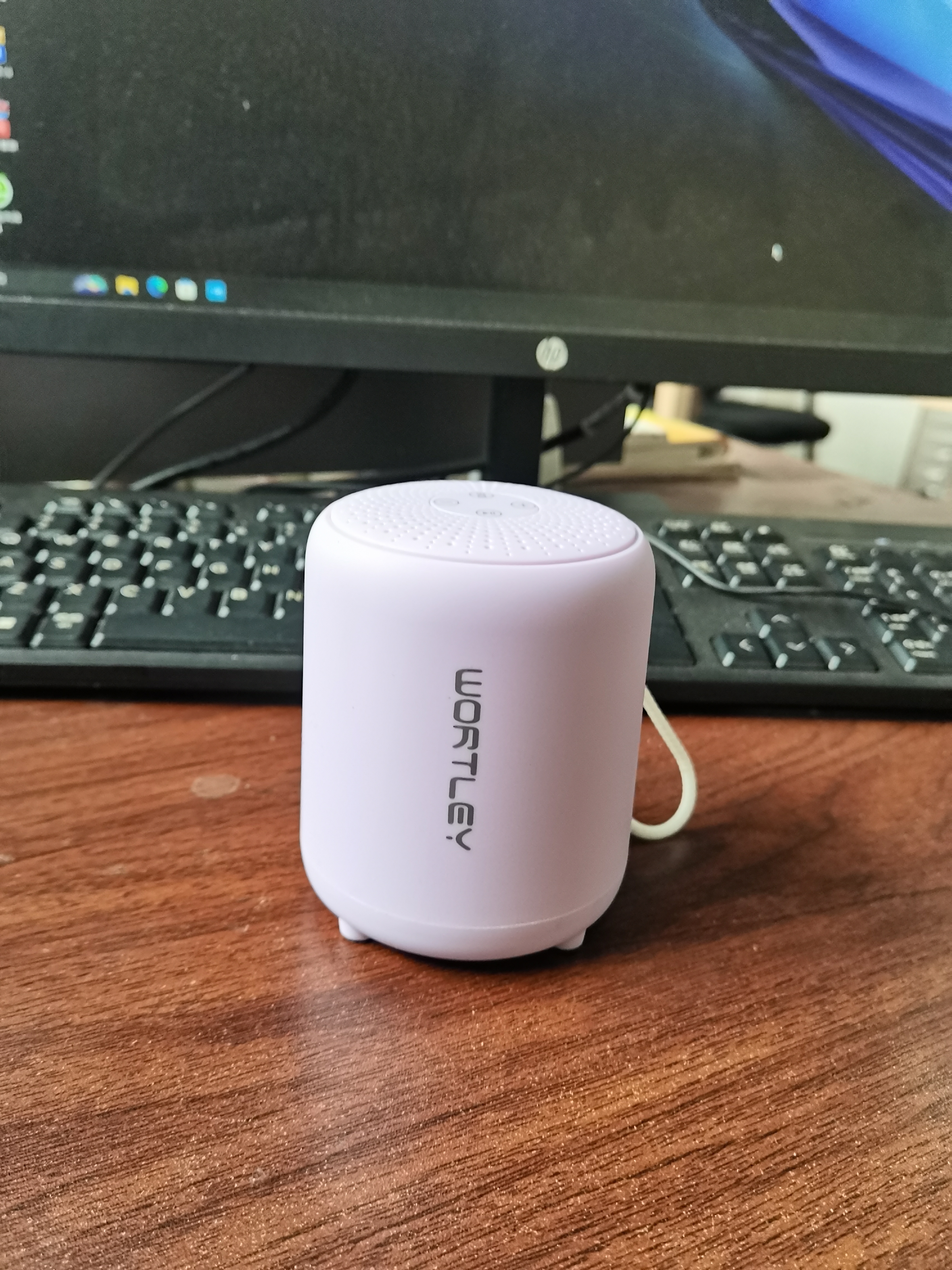 wortley德国柏林之声HIFI无线蓝牙音箱便携家用迷你马卡龙蓝牙音响户外低音炮防尘防水长续航 淡雅紫[超重低音+24H超长续 实拍图