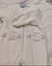 戴维贝拉（DAVE＆BELLA）满月宝宝连体衣婴幼儿保暖爬爬服牛奶绒小童衣服冬装新款女宝睡衣 米白【现货】 73cm （建议身高66-73cm） 实拍图