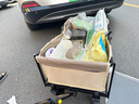 京东京造 户外露营车 折叠收纳营地车小推车拖车 野餐摆摊出行装备 沙石色 实拍图