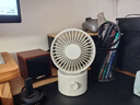 无印良品（MUJI）无线桌上风扇 低噪音风扇 摇头式 白色方便小巧学生办公室 实拍图