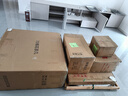 左客左家（ZUOKEZUOJIA）岩板茶几客厅轻奢家用多巴胺风格小户型轻奢现代简约玻璃边几组合 【纯白岩板】杏色茶几+边几+坐垫 实拍图