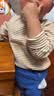 嘟嘟家【7A抑菌】儿童打底衫半高领秋装男童上衣德绒秋款女童长袖T恤潮 杏色 120 实拍图