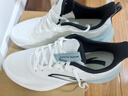 安踏氢跑GZ|男鞋运动鞋跑步鞋男士秋冬季皮面防泼水新款超轻跑鞋 【主推-网面】白/雾灰蓝5501-6 43 (男9.5) 实拍图