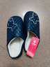 洁丽雅 防水棉拖鞋女冬季室内家居防滑情侣居保暖外穿皮拖鞋男冬天棉鞋 藏青 44-45 (适合43-44码) 实拍图
