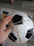 诺予安 足球儿童青少年学生专用球5号成人幼儿园小孩专业训练 5号黑白足球 配气筒气针网袋 实拍图