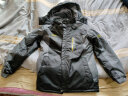 皮尔卡丹棉服男加绒加厚秋冬季爸爸装中老年人棉衣外套男冲锋羽棉袄绒衣服 黑色（升级版加绒加厚） L 【适合85-110斤】 实拍图