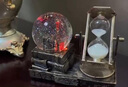 迪普尔水晶球音乐盒沙漏桌面装饰品带灯光 金色沙漏 情人节七夕礼物 实拍图