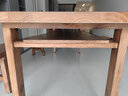 昌大圭客厅实木大书桌双层写字桌学习长桌工作台家用办公桌书法桌会议桌  标准版:200*80*高75厚5cm包送装 实拍图