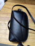 北狐真皮斜挎包小包包女2025新款时尚中年妈妈双拉链软皮牛皮手拿包女 黑色 实拍图