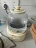 小熊（Bear）全玻璃壶体养生壶恒温壶 办公室多功能煮茶壶花茶壶 0金属养生杯 24h预约24h保温 1L YSH-P10Q7 实拍图