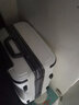 七匹狼行李箱小型20英寸登机箱品牌拉杆箱铝框结实万向轮密码旅行箱商务 白色 20英寸 （标准登机箱） 实拍图