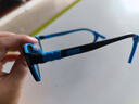 帕斯贝奇儿童硅胶眼镜框男女小学生超轻近视眼镜架有度数配远视散光防蓝光 大码16875黑蓝（适合10-13岁） 单镜架 实拍图