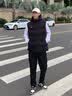 卡尔美（KELME）连帽棉马甲男冬季新款防寒保暖运动棉服无袖休闲坎肩 玛瑙黑 XL 实拍图
