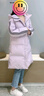 波司登（BOSIDENG）【反季】冬季羽绒服谷爱凌同款男女同款情侣长款连帽90绒修身外套 奶昔紫/黛墨紫6269/6256626A M 165/88A 【卡码拍小】 实拍图