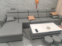 创繁现代可拆洗布艺沙发简约客厅小户型免洗科技布沙发组合家具 五人位+左右互换贵妃+茶几 乳胶+弹簧座包/猫抓皮 实拍图