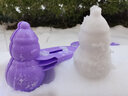 东之天地雪球夹儿童玩雪工具玩具套装加厚爱心鸭子夹雪模具玩沙打雪仗神器 鸭子+爱心+雪人+双球+恐龙（颜色随机） 实拍图