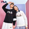 斐乐（FILA）官方多彩卫衣长袖情侣装宽松时尚运动连帽套头衫男女上衣印花 正黑色-BK 170/92A/M 实拍图