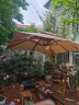 莱仕达户外遮阳伞庭院露台太阳能伞室外阳台罗马伞LS22# 2.5米卡其-带灯 晒单实拍图