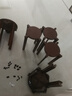 座之美实木圆凳子可叠放叠叠凳家用吃饭可收纳组合餐凳边几新中式叠叠乐 六张叠放【北美红橡木】无底拖 | 胡桃色 实拍图