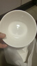 洁雅杰米饭碗中式釉下彩4.5英寸陶瓷碗白瓷小碗家用套装6只装 白色琉璃 实拍图