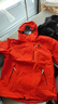骆驼（CAMEL）三防冲锋衣户外登山服防水防风防污三合一保暖时尚运动外套 A13CA46174，金红橙，男 L 实拍图