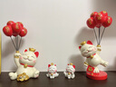 赟娅入户玄关摆件招财猫客厅电视柜酒柜家居软装饰品新房乔迁新居礼品 幸运气球猫+白水晶画+萌萌猫 实拍图
