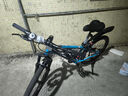 兰令 山地自行车成年人男女变速油碟刹减震前叉越野骑行代步赛车 27速-星空蓝【铝架+线碟+减震前叉】 24英寸(150-170cm身高) 实拍图