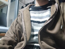 猫霓毛衣男春秋季条纹潮牌2023新款美式hiphop设计感慵懒风上衣针织衫 黑色 2XL 实拍图