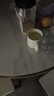 传旗水杯陶瓷马克杯咖啡杯办公杯子男女陶瓷杯简约石纹杯420ml奶油色 实拍图
