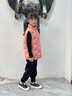 雅鹿儿童羽绒马甲背心外穿男童女童宝宝中大童轻薄羽绒服秋冬内胆马夹 橘红 150 实拍图