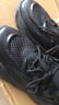 ZUOYIQI男鞋2024夏季新款透气休闲跑步鞋厚底网面增高运动老爹鞋子男 黑色 43 实拍图