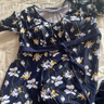 梵迪拉（F.DYRAA）泳衣女温泉显瘦连衣裙速干中老年妈妈泳装四件套11703深蓝黄花4XL 实拍图