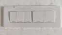 公牛（BULL）118型带开关插座 G04象牙白色大号墙壁面板4位电视墙厨房专用四位 五开单控（5开16A单联大号四位） 暗装195型长方形自由组合家用 实拍图