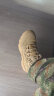 强人男靴3515户外运动靴子反绒牛皮徒步登山训练靴 沙漠短靴 沙色 40 实拍图