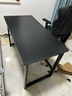 馨美凯电脑桌台式家用简易书桌办公桌简约现代工作台租房卧室学习写字桌 【单桌1.6cm厚桌面】黑架+碳纤色 长120cm*宽60cm*高74cm 实拍图