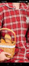 美标新款三层加厚夹棉睡衣套装女秋冬保暖休闲格子卡通外穿全棉家居服 番茄红 M(160/84A) 晒单实拍图