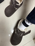 Devo的沃软木鞋休闲冬季毛加绒内里保暖包头勃肯鞋女鞋96008 深棕反绒皮+羊毛 43 （建议正码正拍） 实拍图