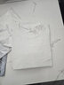 真维斯短袖t恤男士装夏季半袖黑白纯色上衣服 20123/光板纯棉短200g 白色+白色 2XL 实拍图