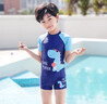 佑游儿童泳衣男童泳裤中童分体泳衣男孩宝宝游泳六件套30255Y藏蓝4XL 实拍图