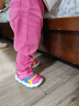 361°童鞋 儿童学步鞋春秋男女童软弹毛毛虫鞋运动宝宝鞋 粉22 实拍图