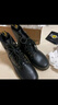 马丁（DR.MARTENS）Zavala西部靴男女款夏季舒适轻量黑色工装风马丁靴 黑色 45 实拍图