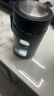 玻璃水杯商务杯大容量男女生带盖泡茶饮水礼品杯家用把手杯 黑色 500ml 1只 实拍图